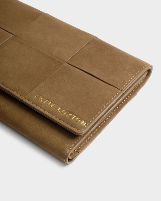 Katie Loxton Caramel Taya Woven Purse