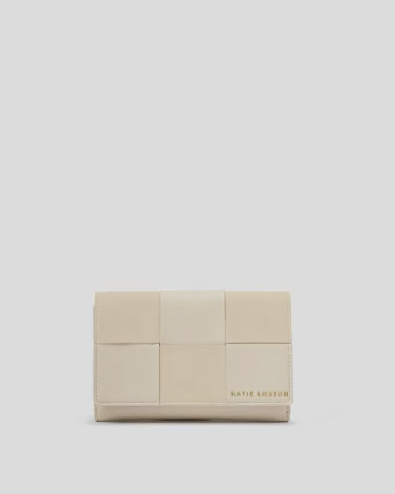Katie Loxton Off White Taya Woven Purse
