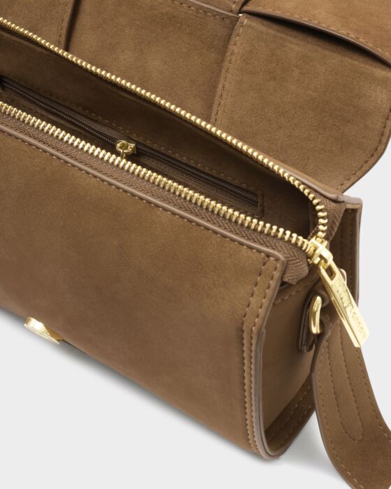 Katie Loxton Caramel Taya Suedette Crossbody Bag