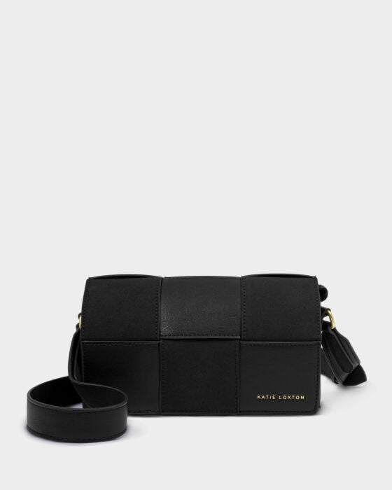 Katie Loxton Black Taya Suedette Crossbody Bag