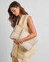 Katie Loxton Off White Taya Woven Suedette Tote Bag