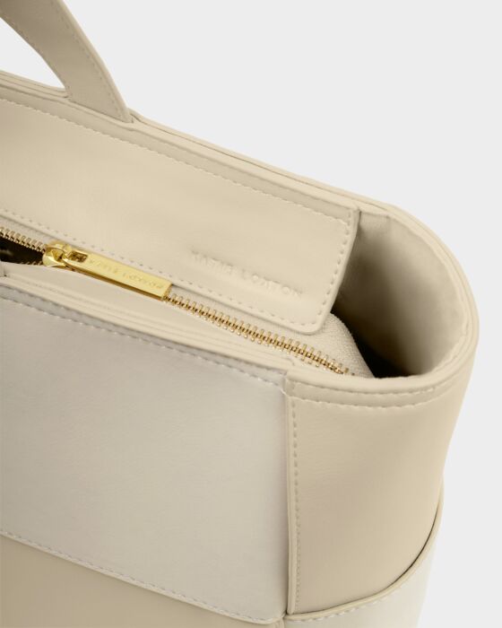 Katie Loxton Off White Taya Woven Suedette Tote Bag