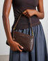 Katie Loxton Dark Chocolate Woven Nova Small Shoulder Bag