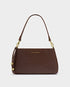 Katie Loxton Dark Chocolate Woven Nova Small Shoulder Bag