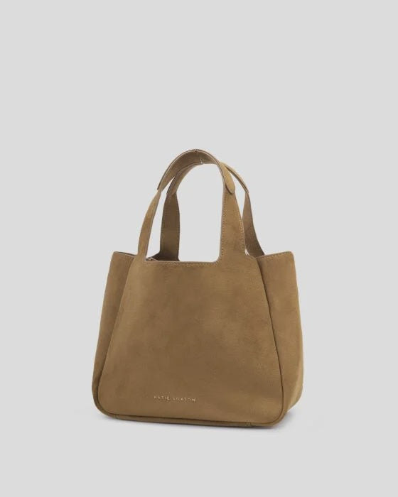 Katie Loxton Caramel Raya Suedette Top Handle Bag