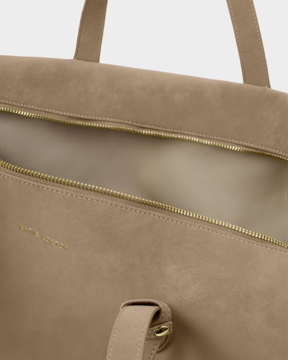 Katie Loxton Taupe Suedette Soho Weekend Bag