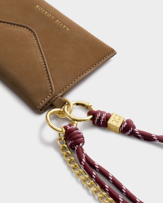Katie Loxton Caramel Suedette Cord Purse