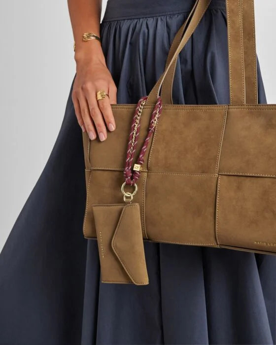 Katie Loxton Caramel Suedette Cord Purse