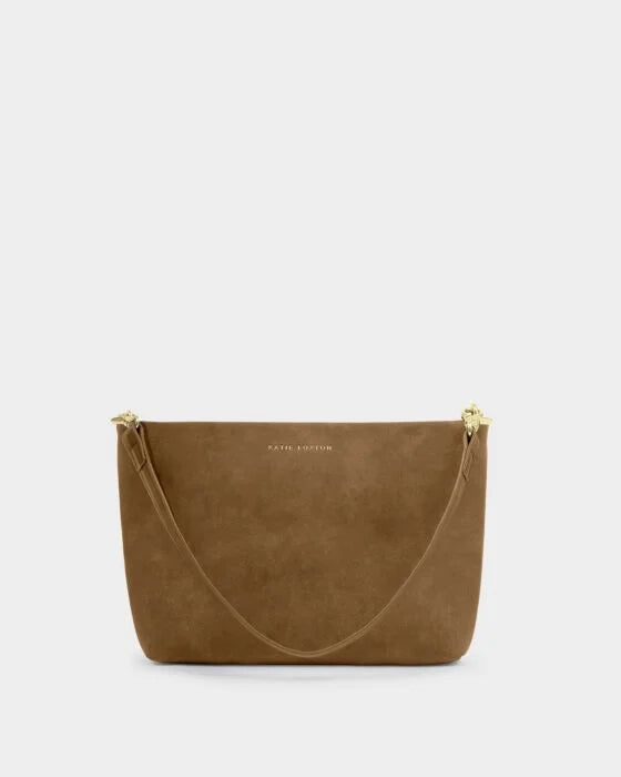 Katie Loxton Caramel Suedette Cord Small Shoulder Bag