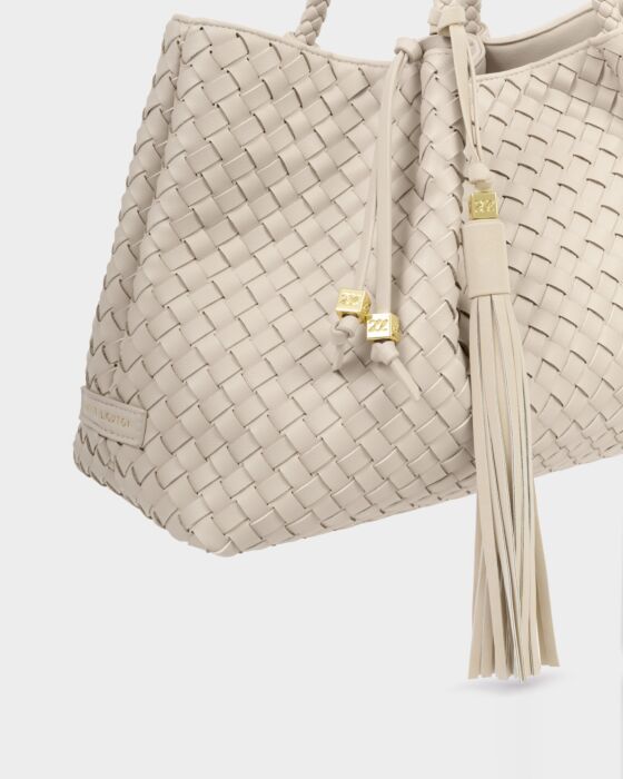 Katie Loxton Chalk Suedette Oversized Tassel Bag Charm