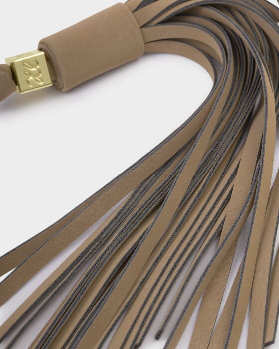 Katie Loxton Taupe Suedette Oversized Tassel Bag Charm