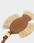 Katie Loxton Cognac Raffia Fish Bag Charm