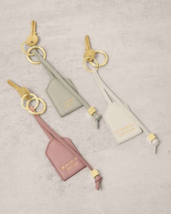 Katie Loxton Green Mist Choose Happy Sentiment Keyring