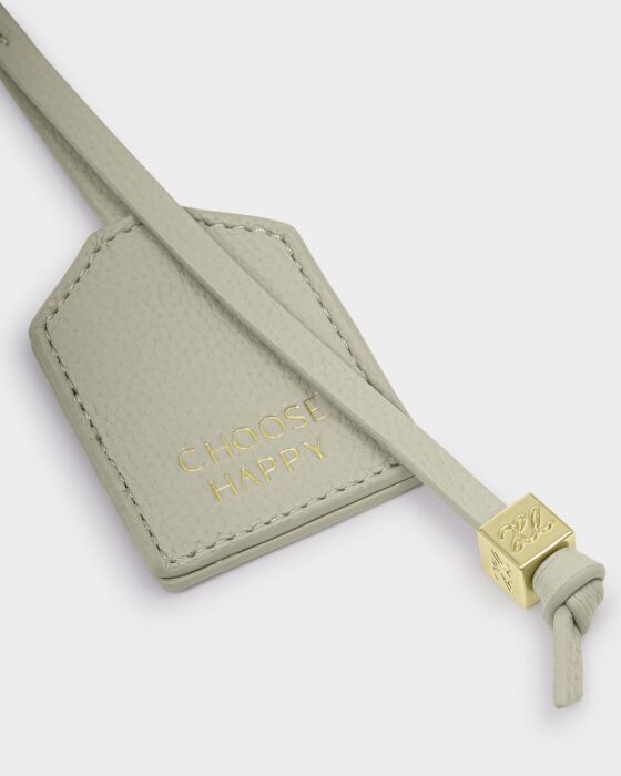 Katie Loxton Green Mist Choose Happy Sentiment Keyring