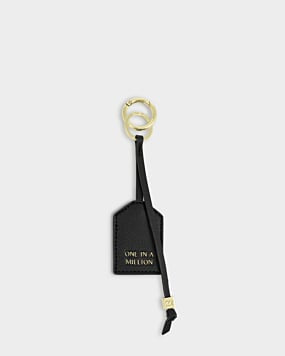 Katie Loxton Black One In A Million Sentiment Keyring