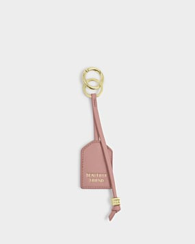 Katie Loxton Pink Heather Beautiful Friend Sentiment Keyring