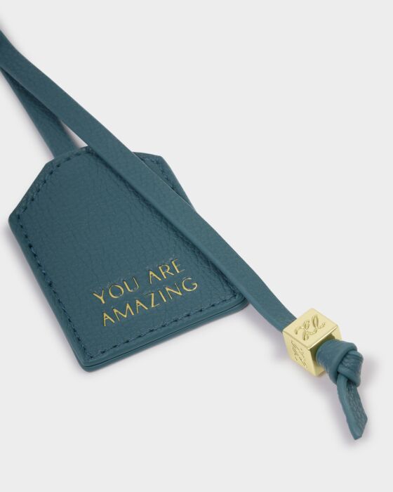 Katie Loxton Deep Teal You Are Amazing Sentiment Keyring