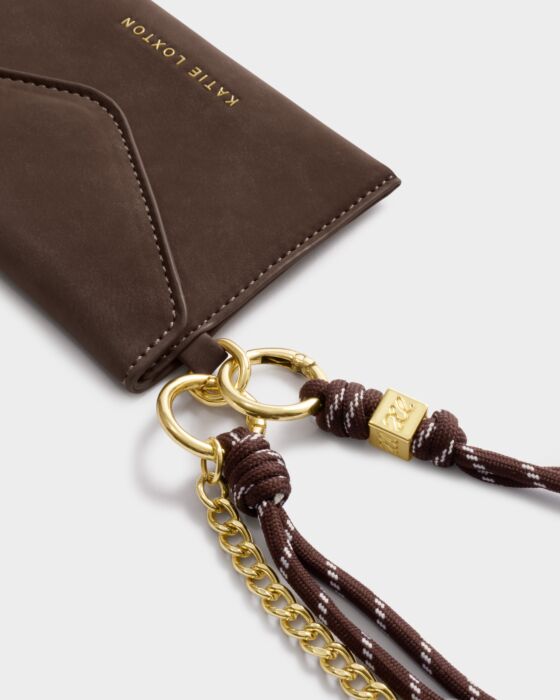 Katie Loxton Bitter Chocolate Suedette Cord Purse