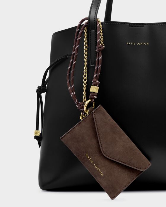 Katie Loxton Bitter Chocolate Suedette Cord Purse