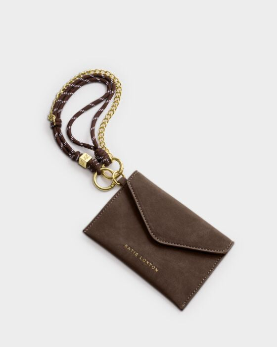 Katie Loxton Bitter Chocolate Suedette Cord Purse