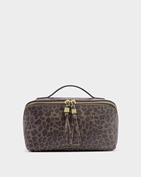 Katie Loxton Leopard Soho Medium Make Up & Wash Bag