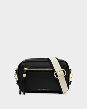 Katie Loxton Black Lottie Crossbody Bag