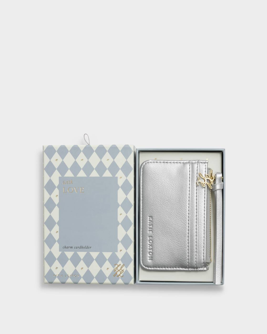 Katie Loxton Silver Gift Boxed Coin & Cardholder