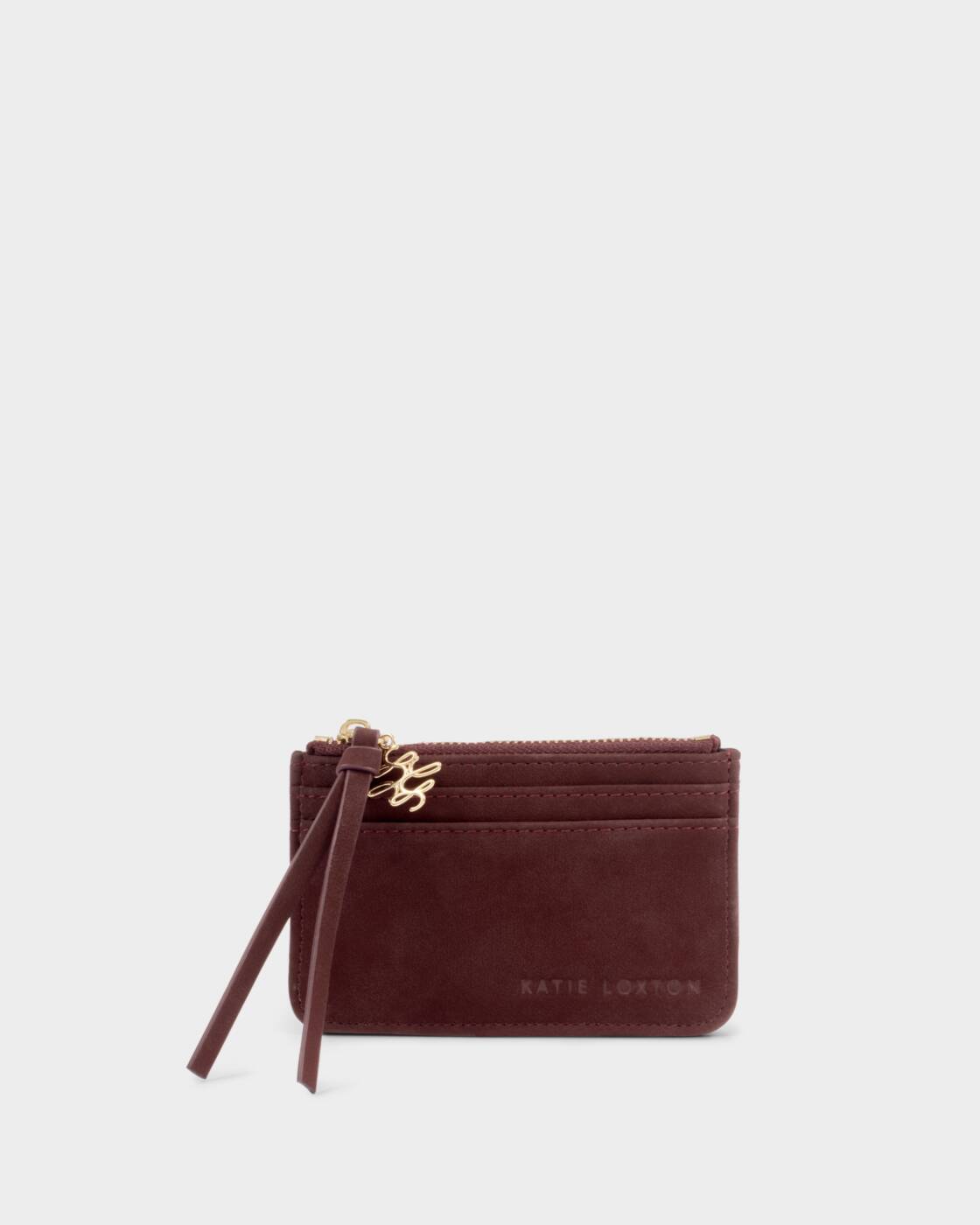 Katie Loxton Cherry Suedette Gift Boxed Coin & Cardholder