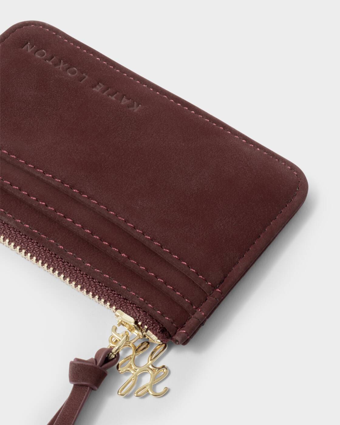 Katie Loxton Cherry Suedette Gift Boxed Coin & Cardholder