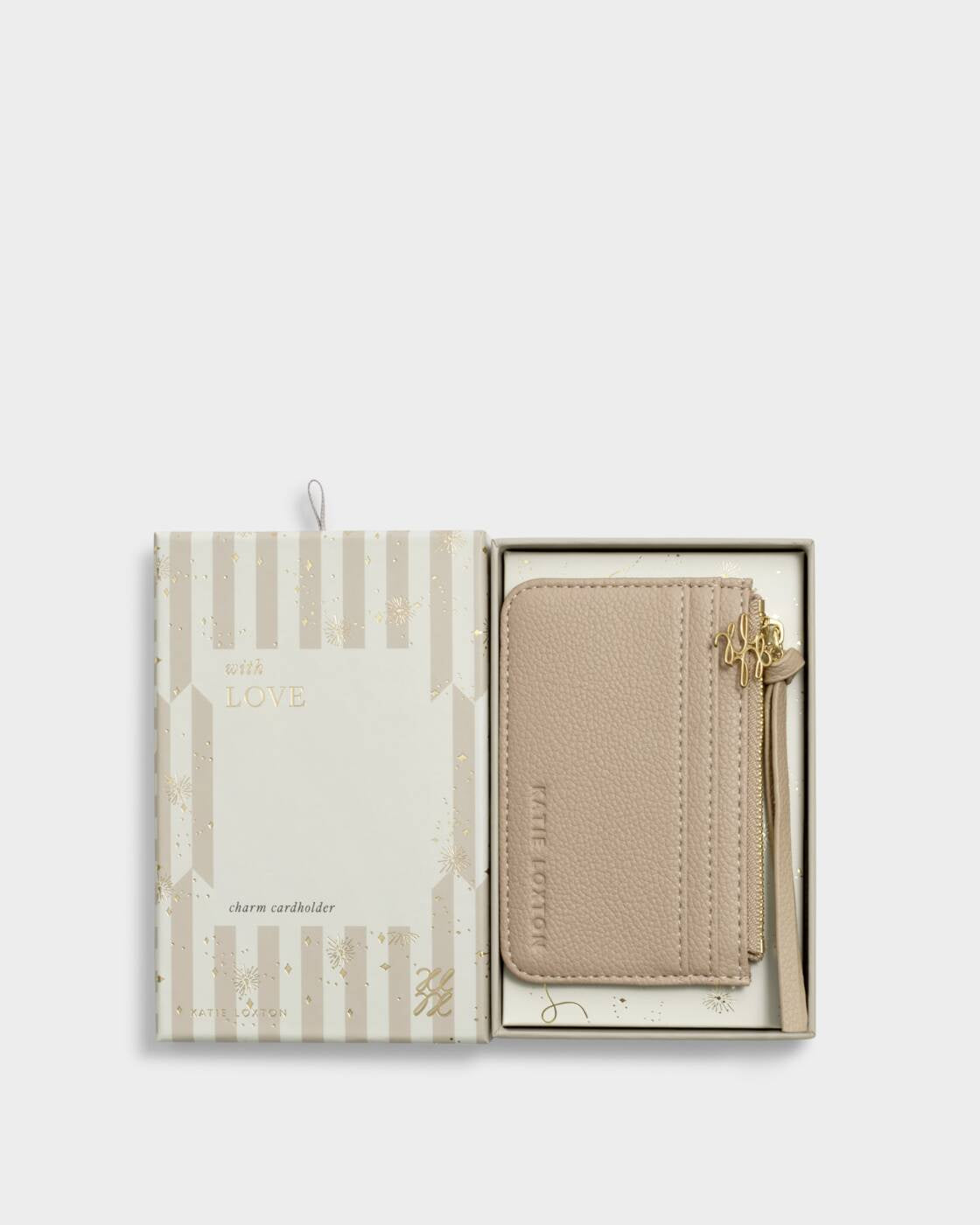 Katie Loxton Light Taupe Gift Boxed Coin & Cardholder