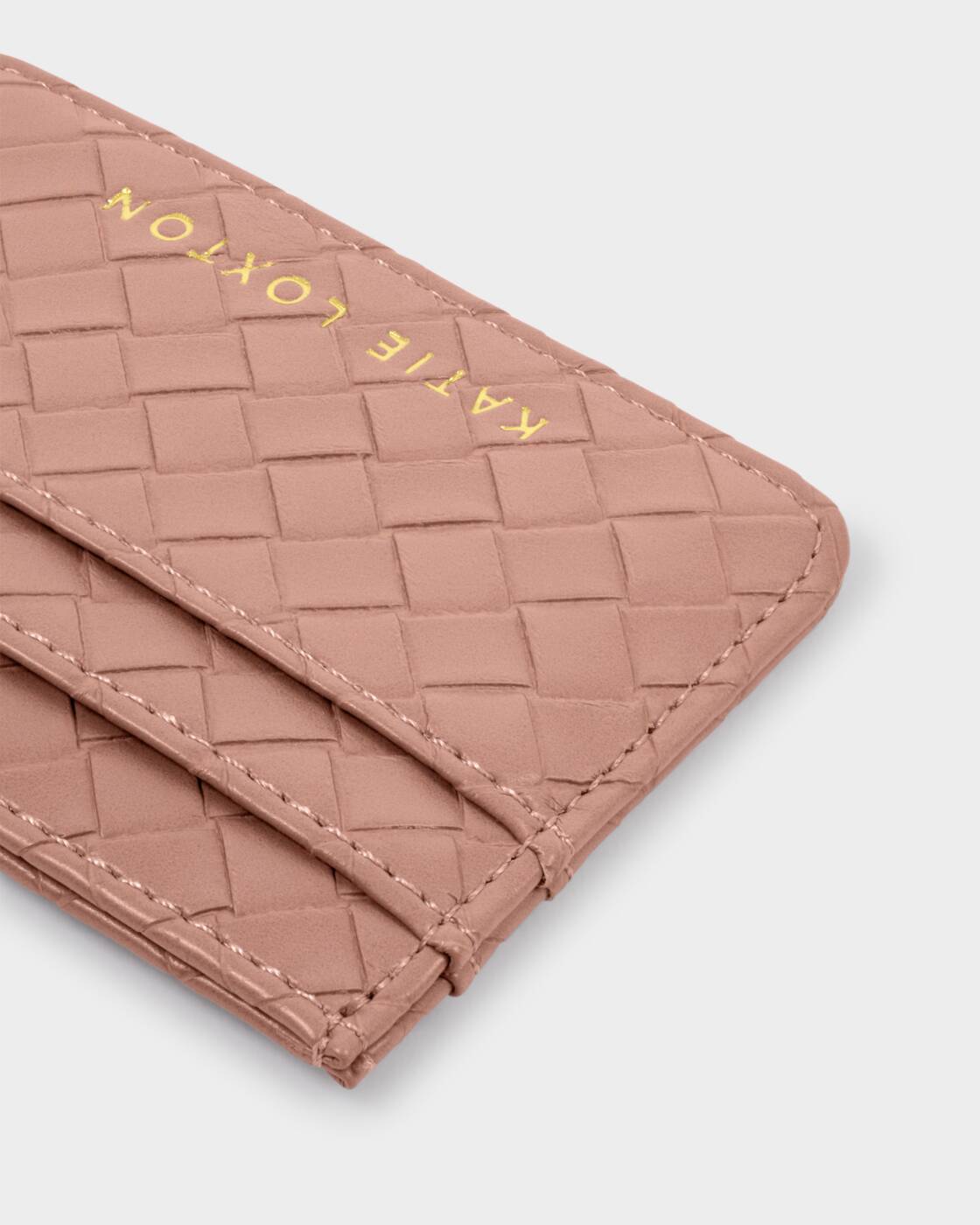 Katie Loxton Nude Pink Woven Gift Boxed Keyring & Cardholder Set