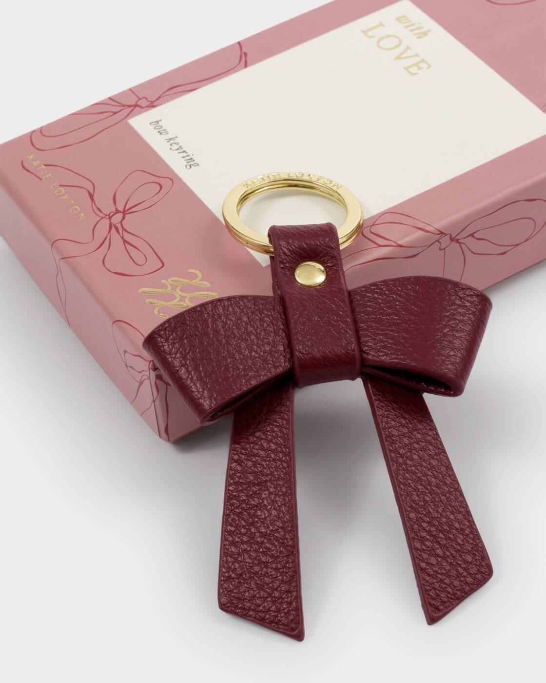 Katie Loxton Cherry You Make My Life Bow-Tiful Boxed Keyring