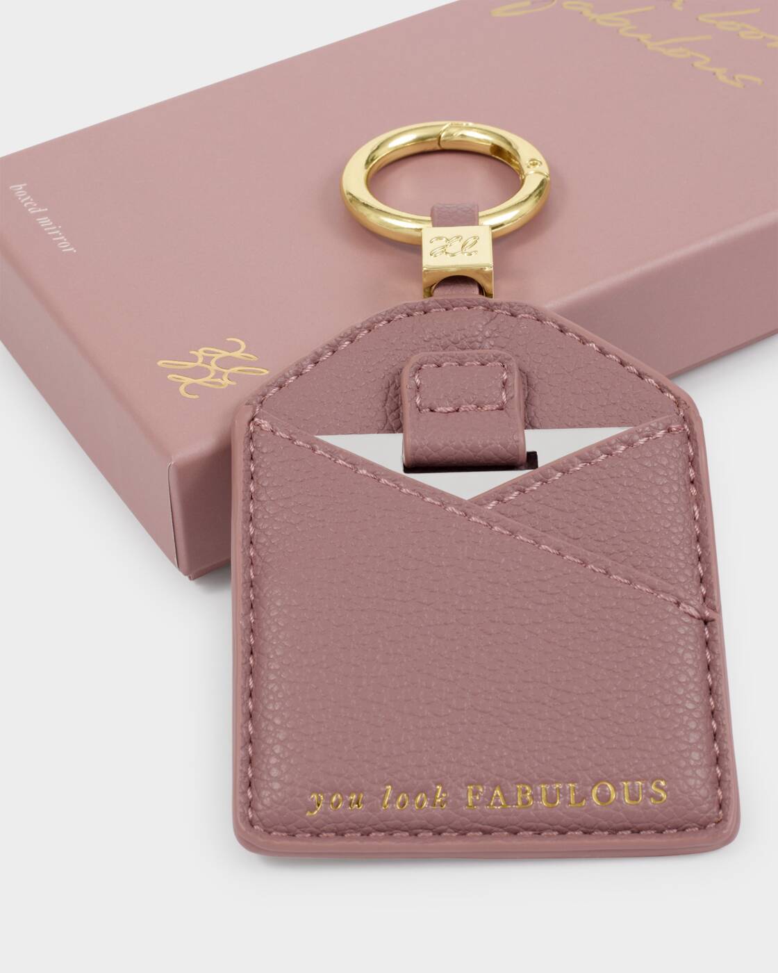 Katie Loxton Deep Rose You Look Fabulous Boxed Mirror