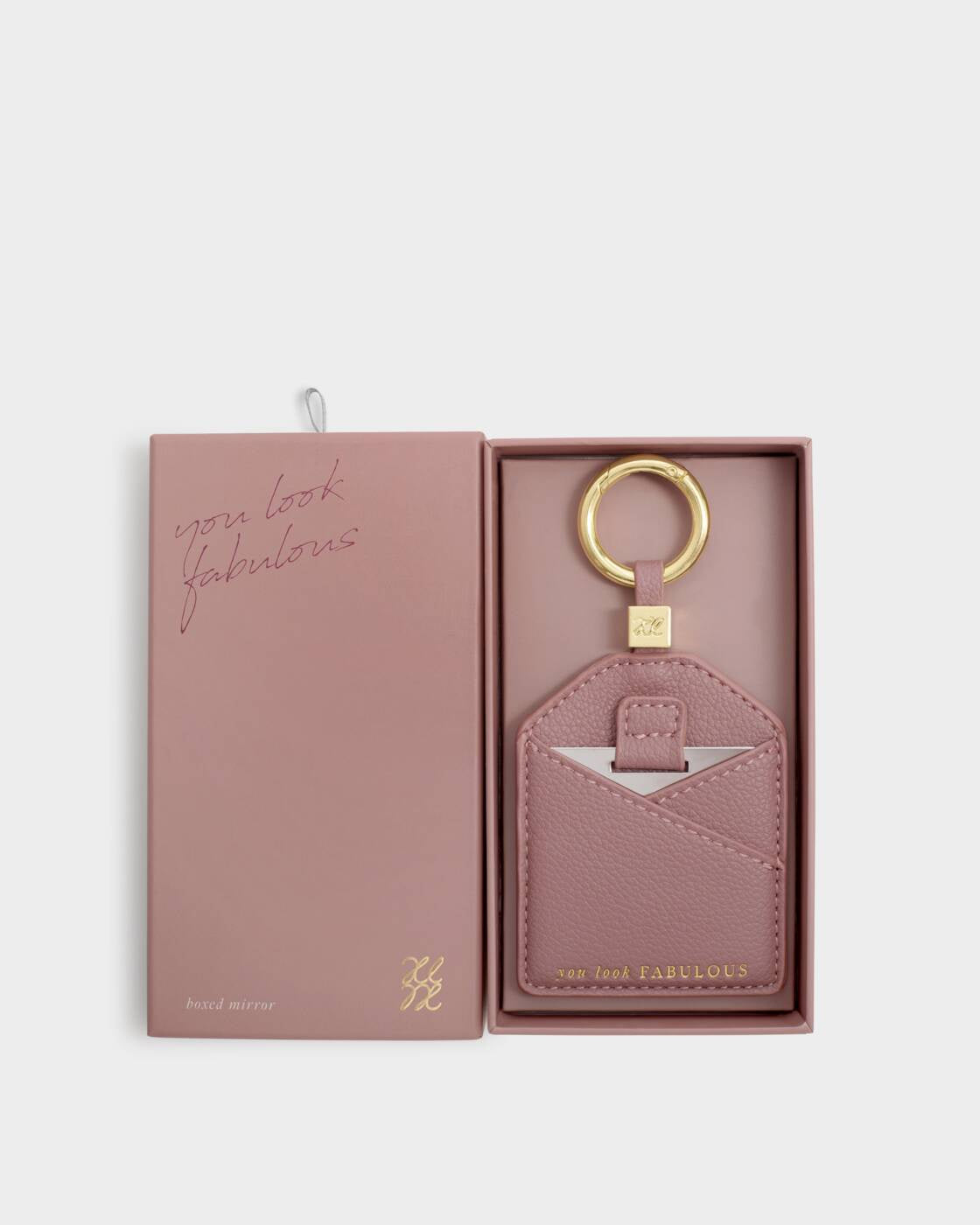 Katie Loxton Deep Rose You Look Fabulous Boxed Mirror