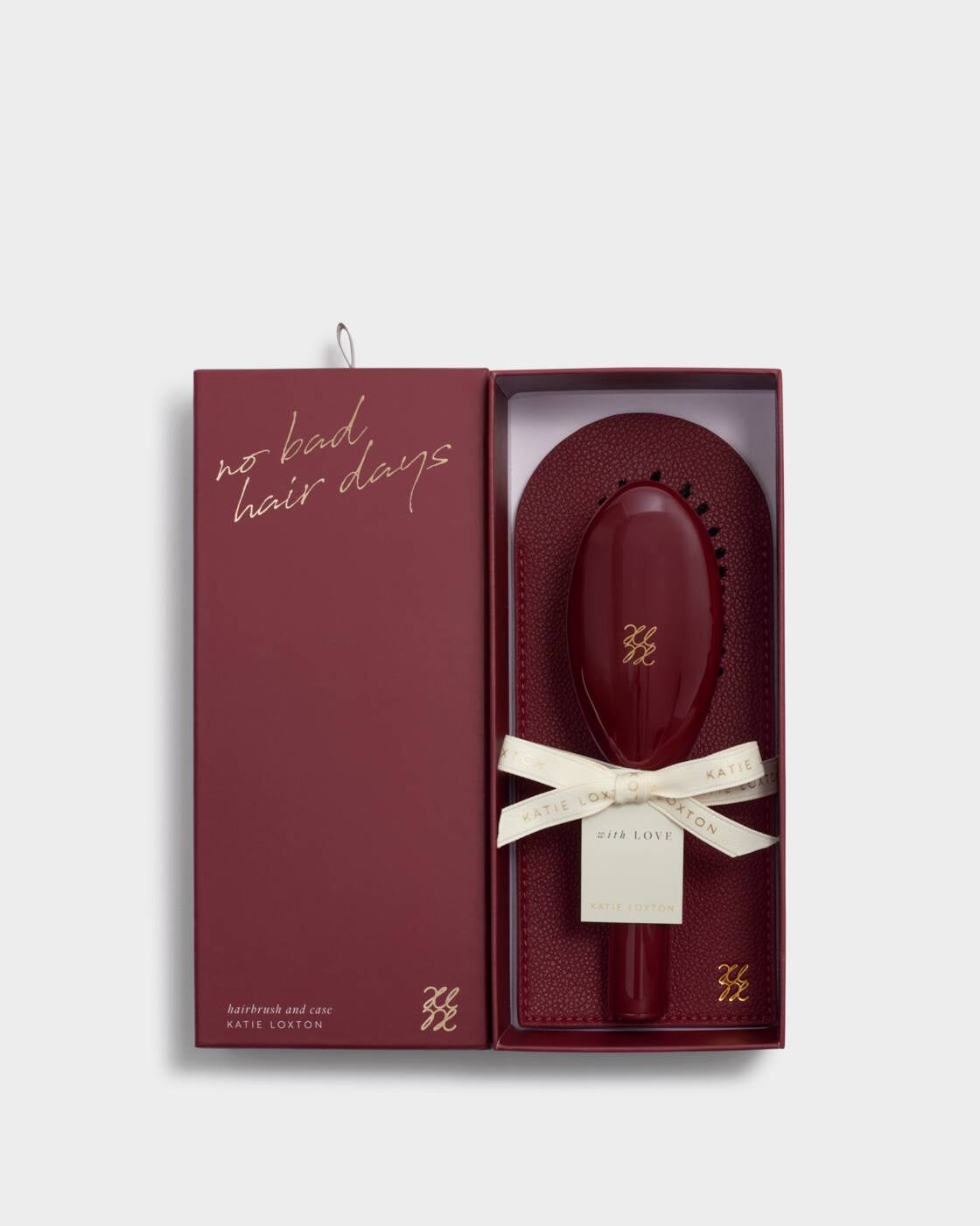 Katie Loxton Cherry Hairbrush & Case Set