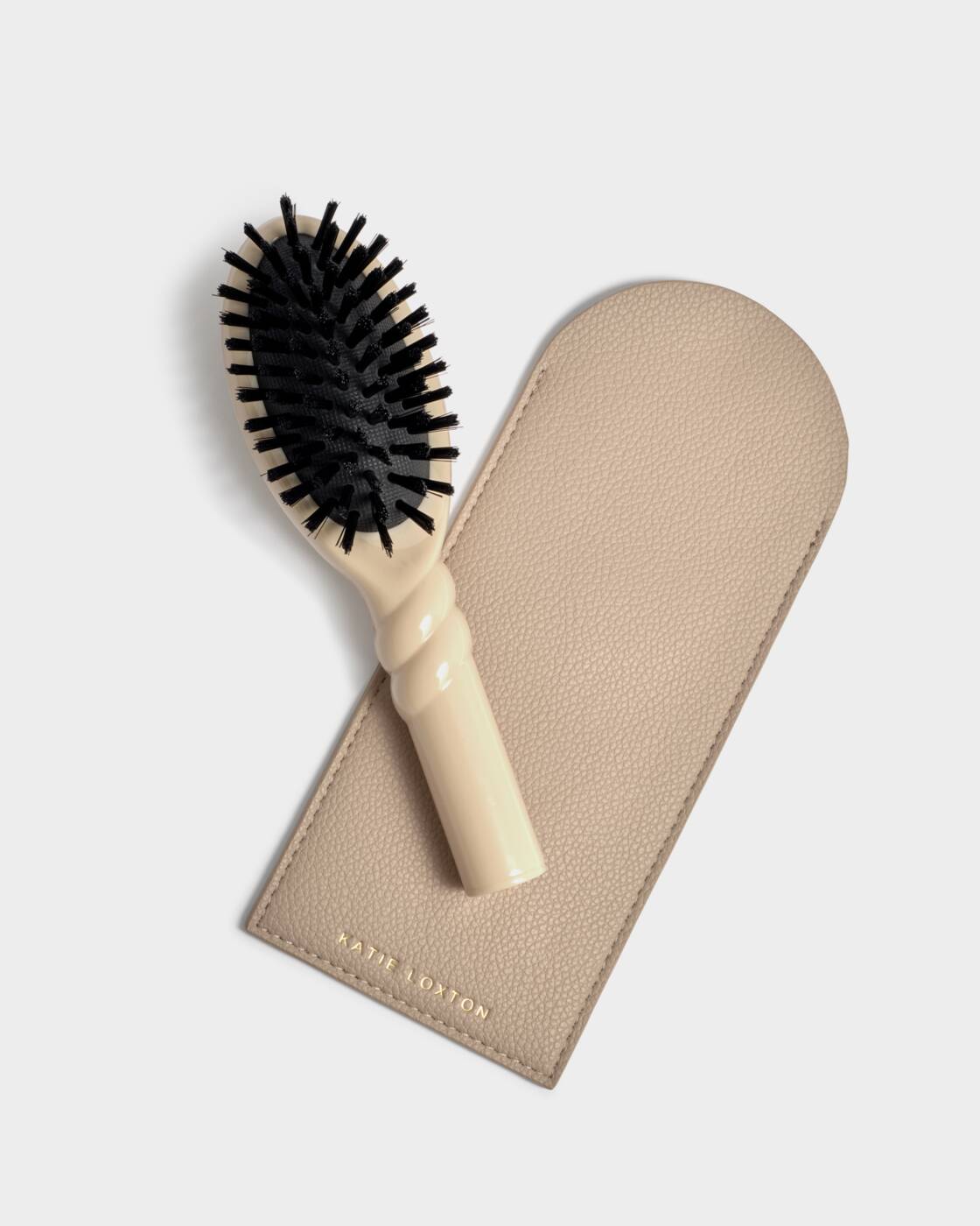 Katie Loxton Light Taupe Hairbrush & Case Set