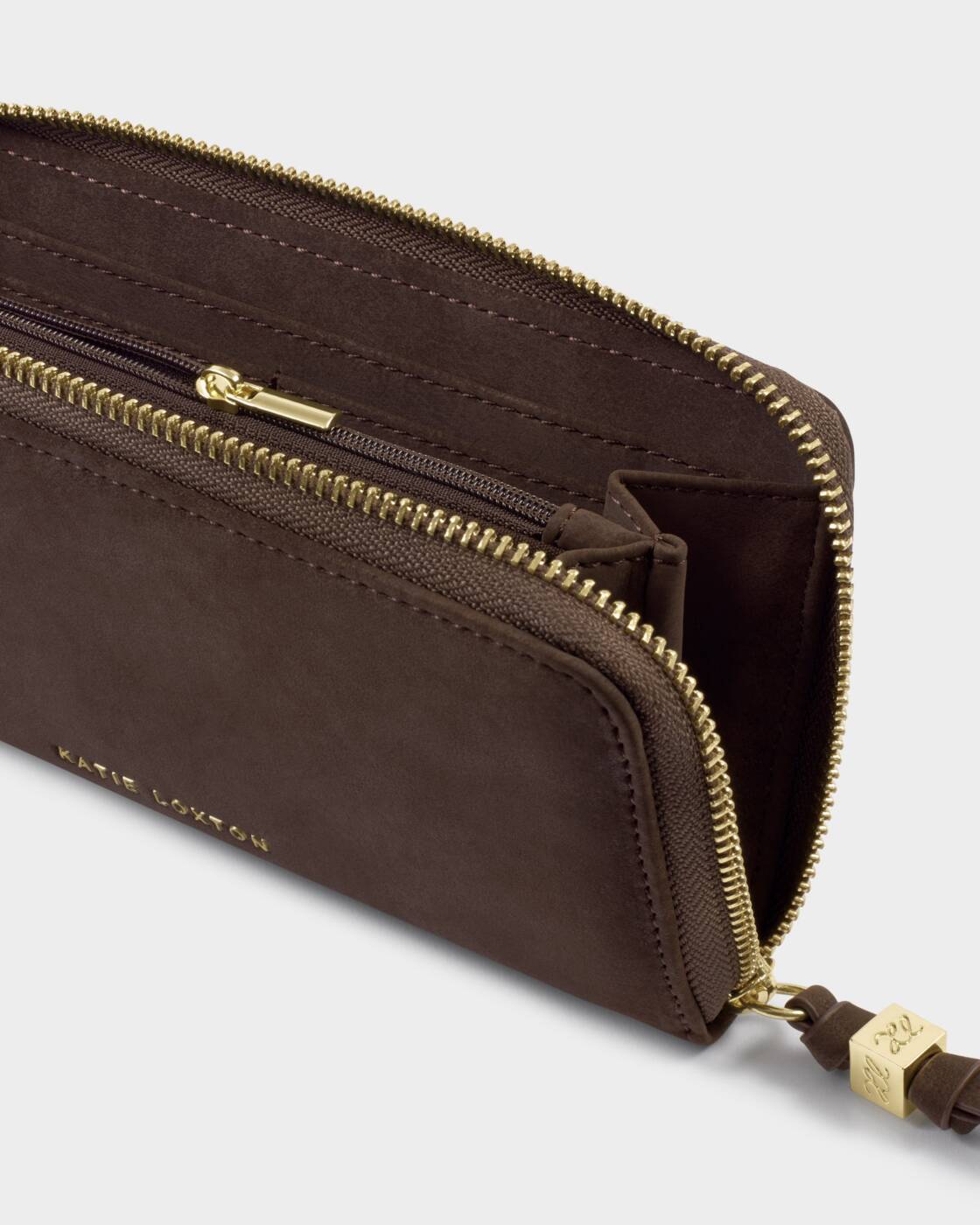Katie Loxton Bitter Chocolate Suedette Large Purse