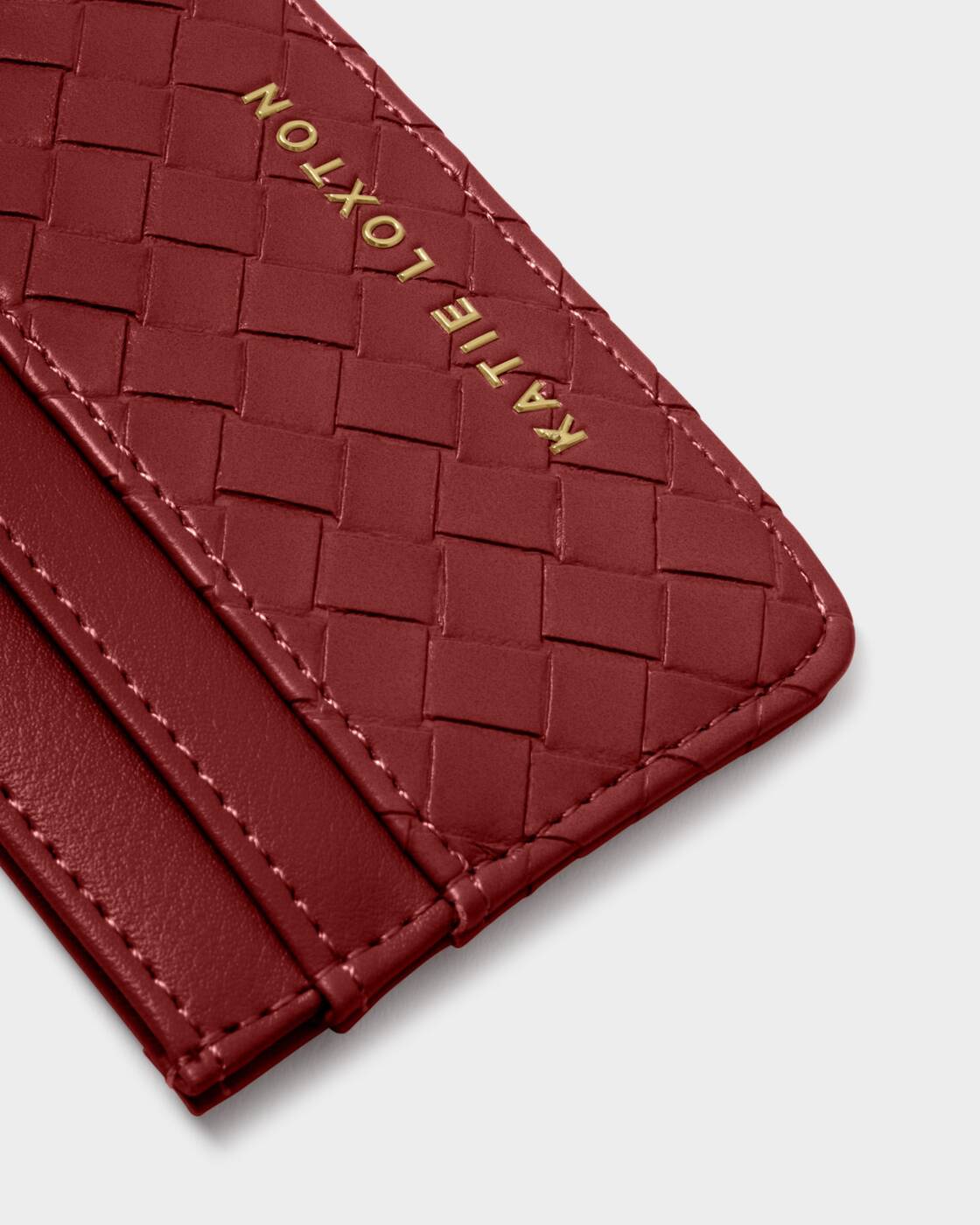 Katie Loxton Crimson Nova Woven Textured Cardholder