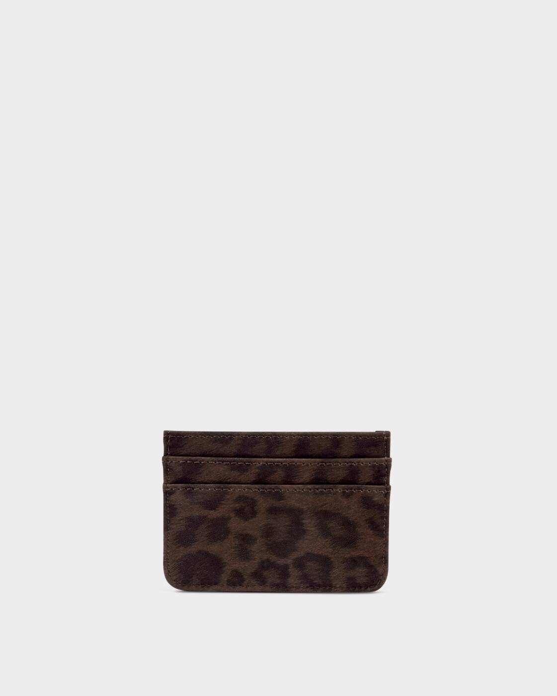 Katie Loxton Chocolate Leopard Avery Cardholder