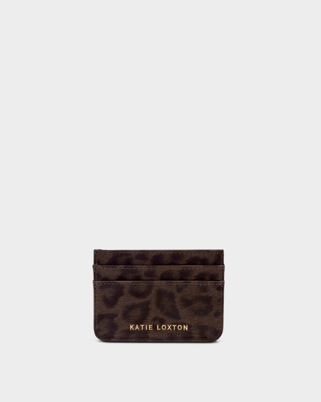 Katie Loxton Chocolate Leopard Avery Cardholder
