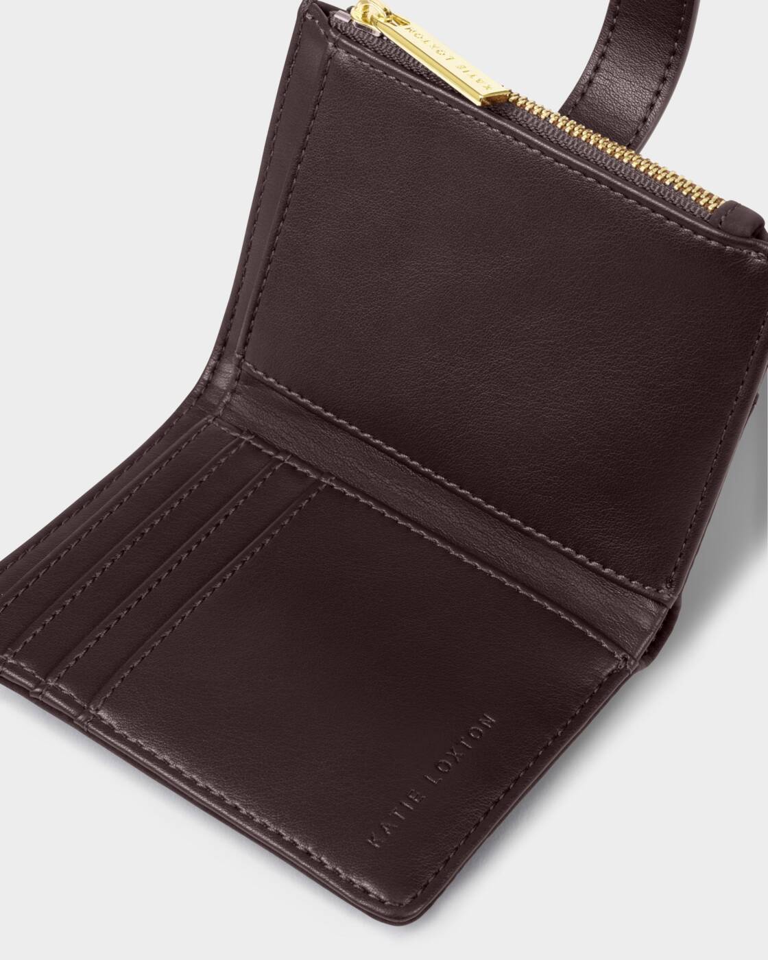 Katie Loxton Bitter Chocolate Suedette Orin Twist Lock Purse
