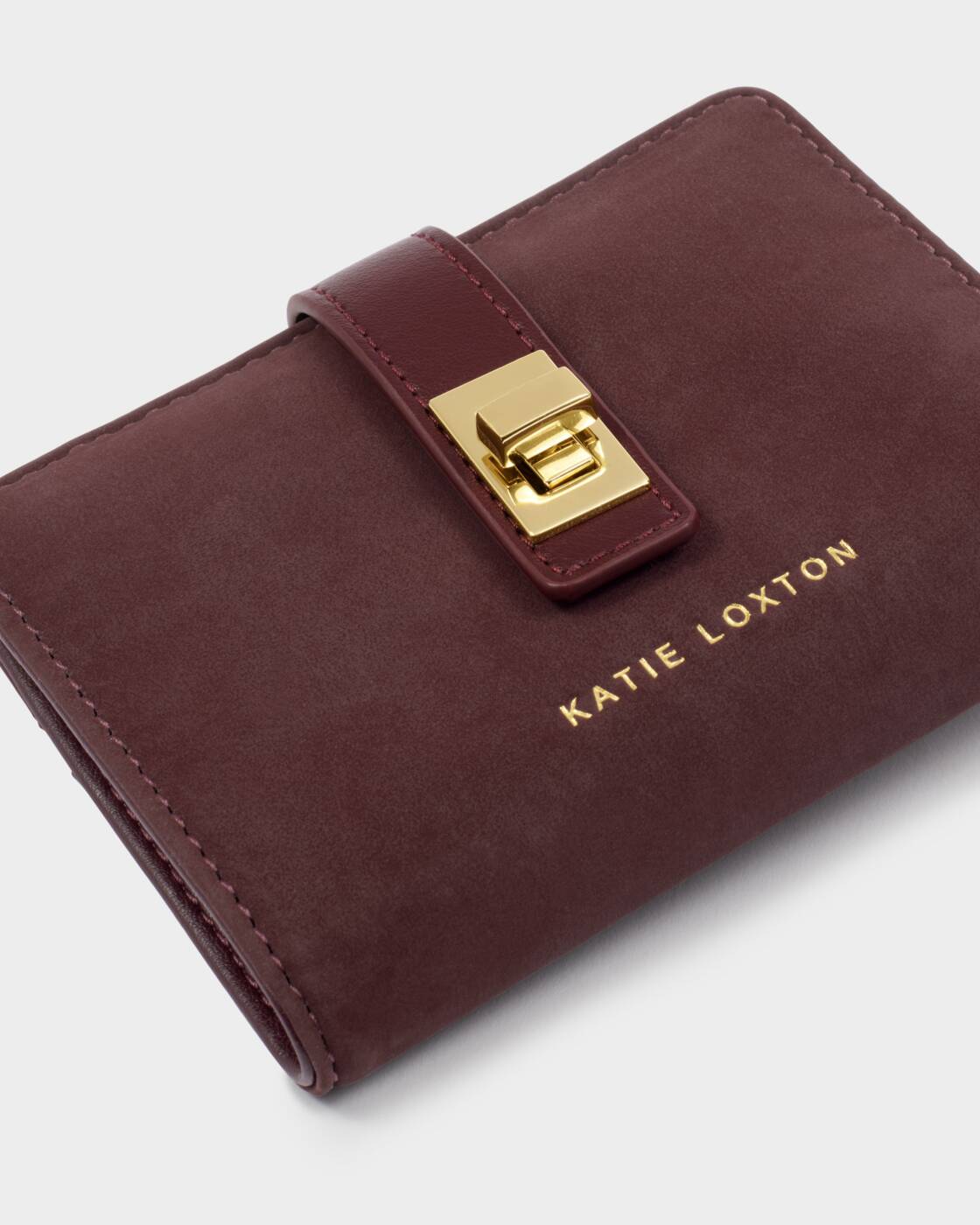 Katie Loxton Cherry Suedette Orin Twist Lock Purse