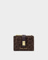 Katie Loxton Chocolate Leopard Orin Twist Lock Purse