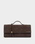 Katie Loxton Bitter Chocolate Suedette Alma Clutch