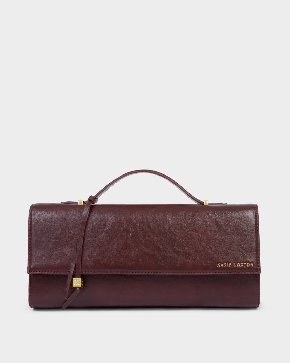 Katie Loxton Cherry Patent Crackle Alma Clutch