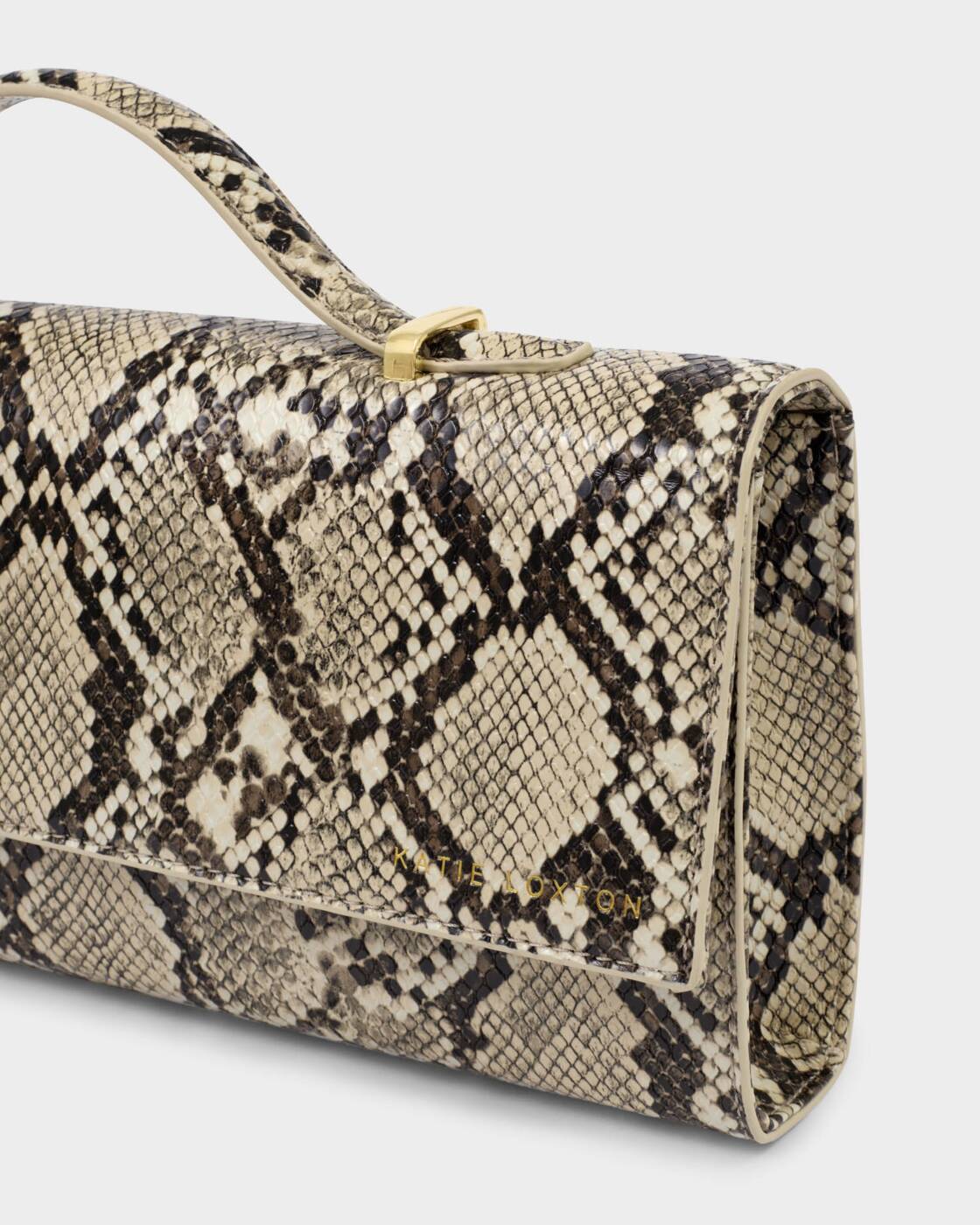 Katie Loxton Faux Snake Alma Clutch