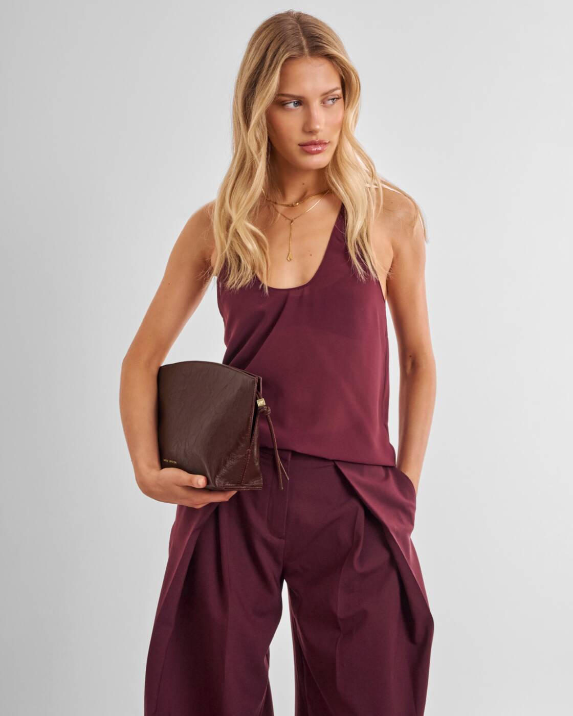 Katie Loxton Cherry Patent Crackle Freya Clutch