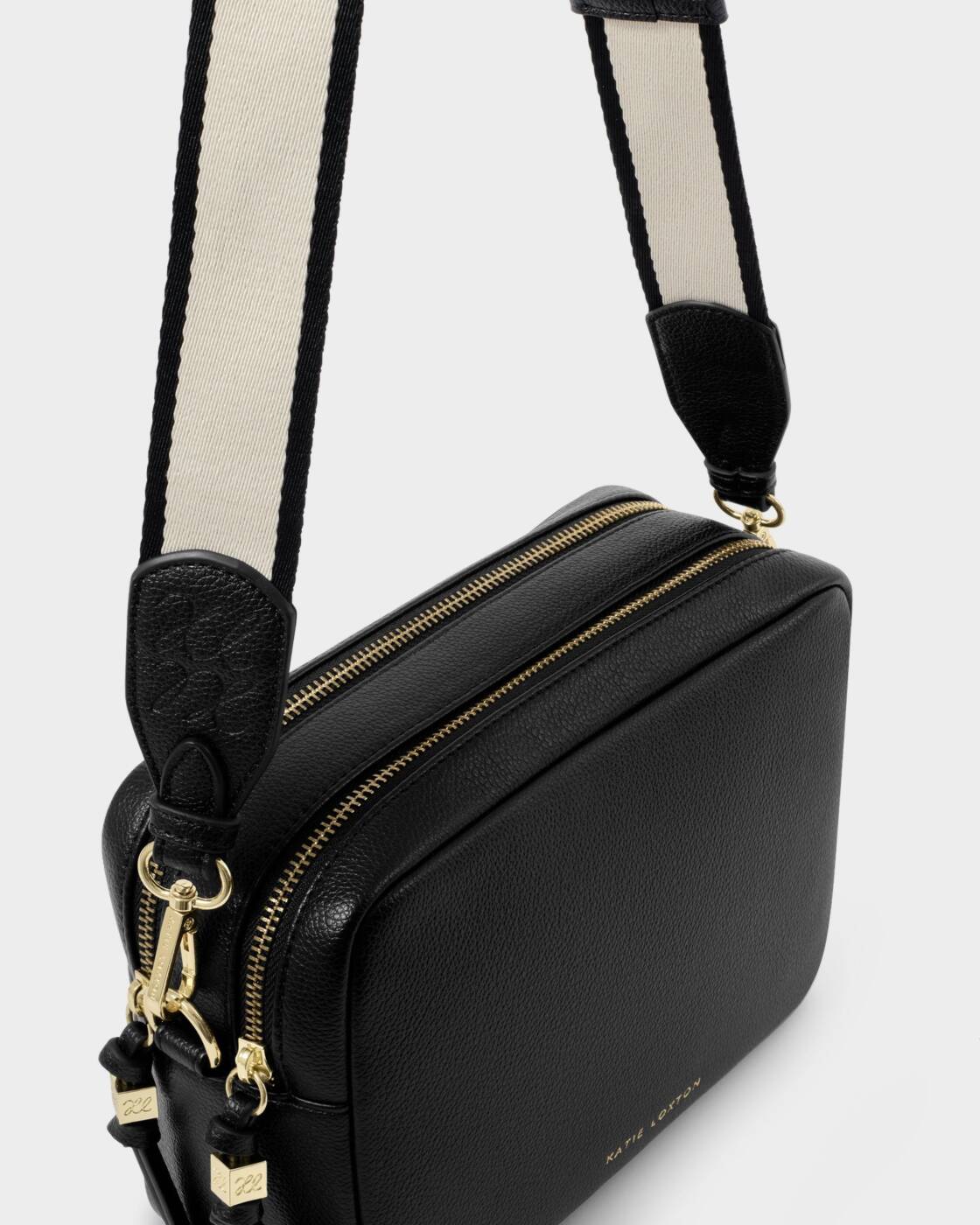 Katie Loxton Black Lottie Large Crossbody