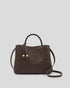 Katie Loxton Chocolate Nova Hand Woven Top Handle Bag