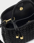 Katie Loxton Black Nova Hand Woven Top Handle Bag